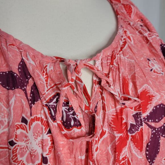 AVENUE Kara Crush Midi Dress Pink Royal Blooms NWT Plus Size 20W - Picture 5 of 11